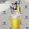 TRM-J 0.69/1.15kV mining rubber cable by TEBAOFLEX with black rubber sheath for underground mining