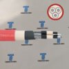 CM outer sheath and waterproof EPR inner sheath of Dredging Cable -3E for permanent immersion