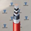 Dredging Cable -3E medium voltage submersible trailing cable with black CM sheath by TEBAOFLEX
