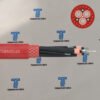 TEBAOFLEX MV Reeling Cable Non FO -Red powering excavator in open-pit mine