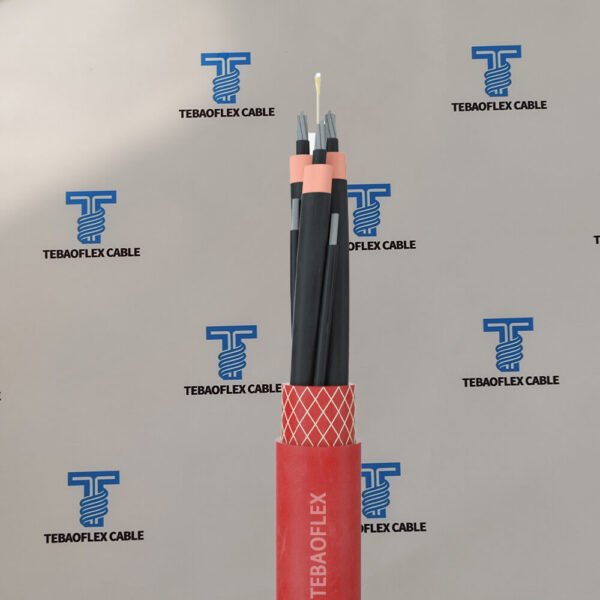 MV Reeling Cable Non FO -Red with red 5GM5 sheath for power-only applications by TEBAOFLEX