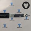 Black UV-resistant 5GM5 outer sheath of (N)TSCGEWOEU-TR trailing cable